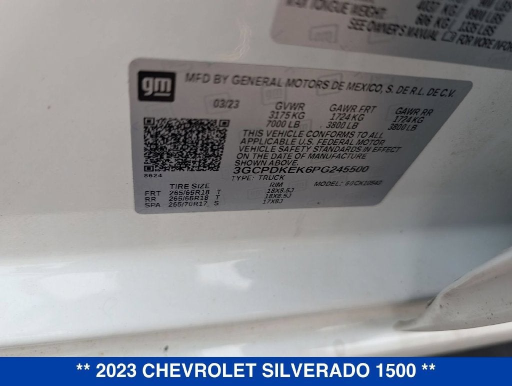 2023 Chevrolet Silverado 1500 LT (2FL)