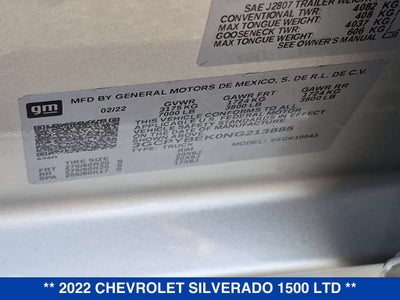 2022 Chevrolet Silverado 1500 LTD Custom