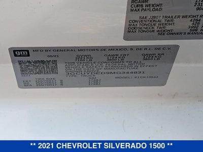 2021 Chevrolet Silverado 1500 LT