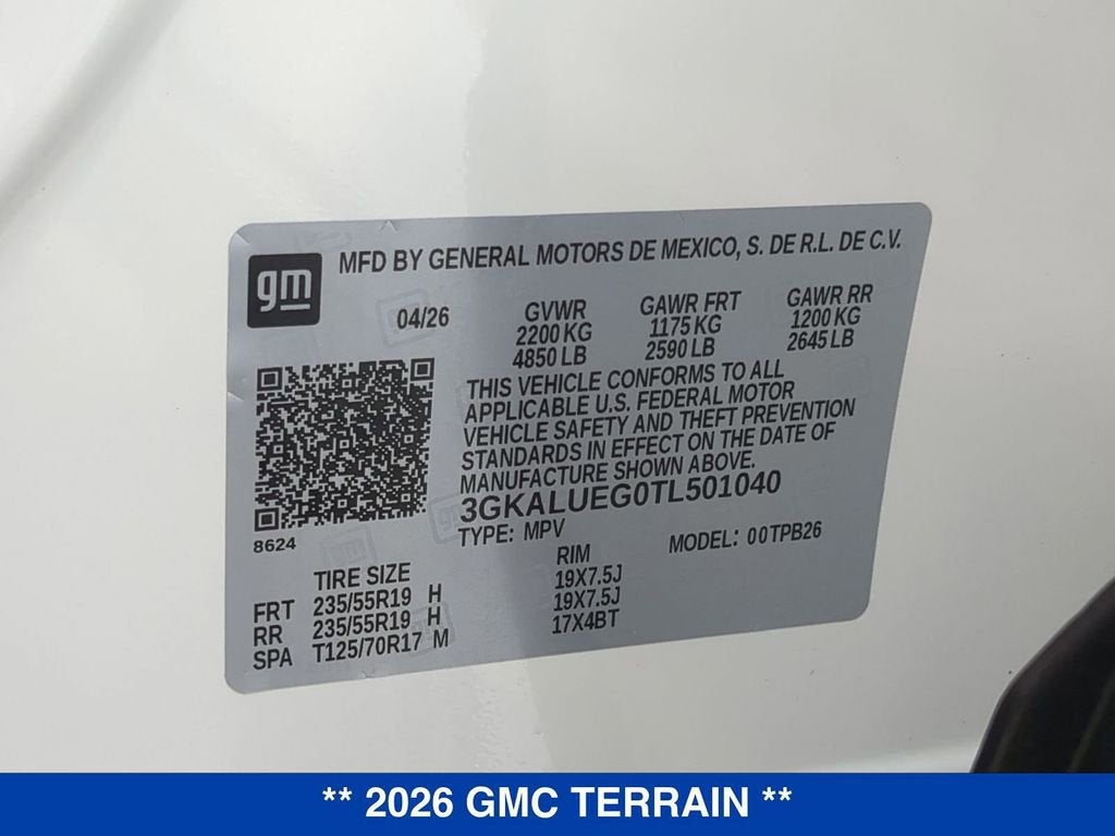2026 GMC Terrain Elevation