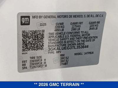 2026 GMC Terrain Elevation