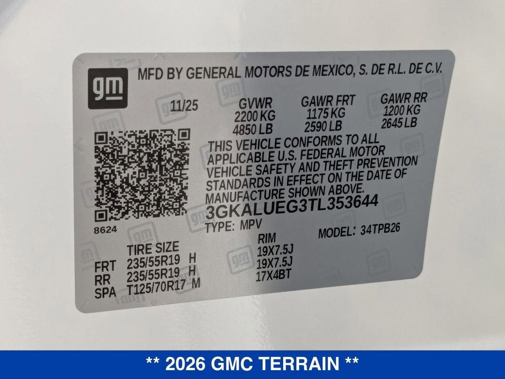 2026 GMC Terrain Elevation