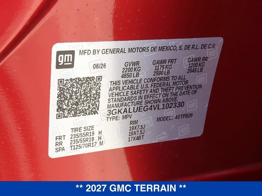2027 GMC Terrain AWD Elevation