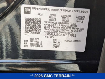 2026 GMC Terrain Elevation