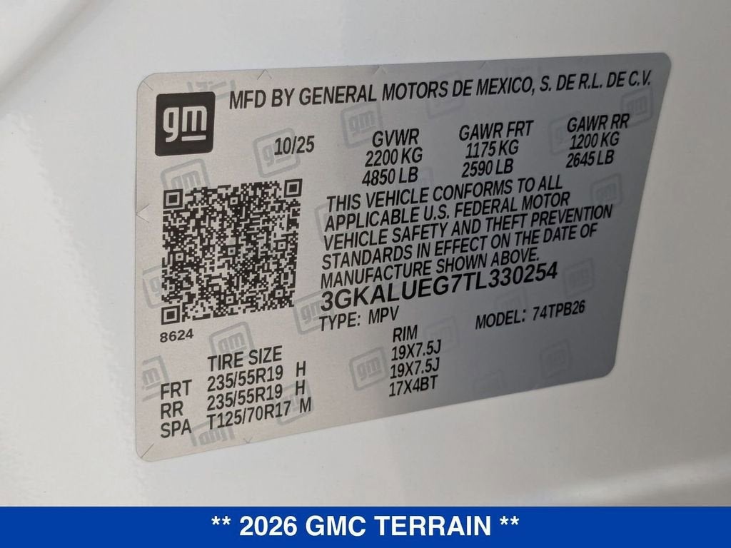 2026 GMC Terrain Elevation
