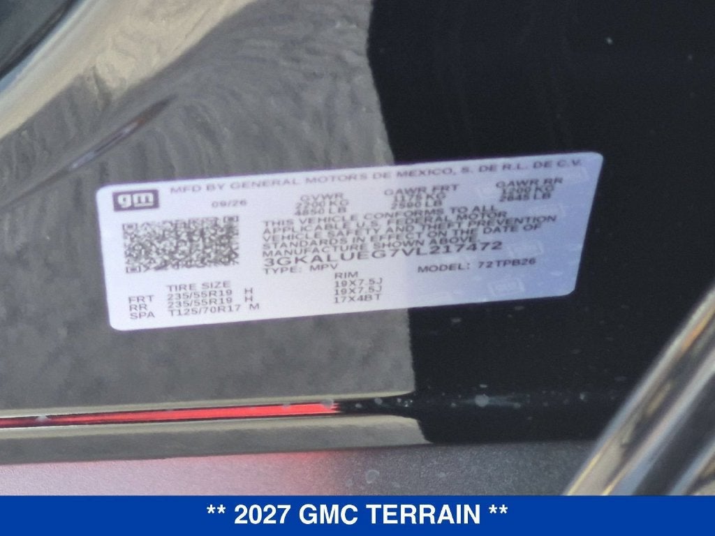 2027 GMC Terrain Elevation
