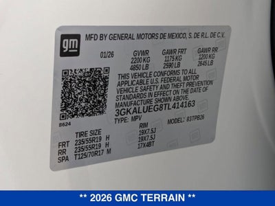 2026 GMC Terrain Elevation