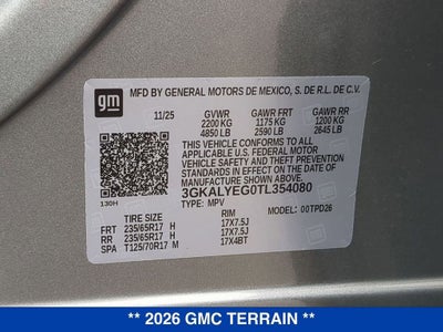 2026 GMC Terrain AT4