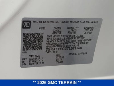 2026 GMC Terrain AT4