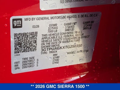 2026 GMC Sierra 1500 Pro