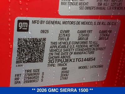 2026 GMC Sierra 1500 Elevation