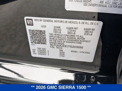 2026 GMC Sierra 1500 Elevation