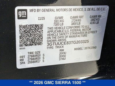 2026 GMC Sierra 1500 Elevation