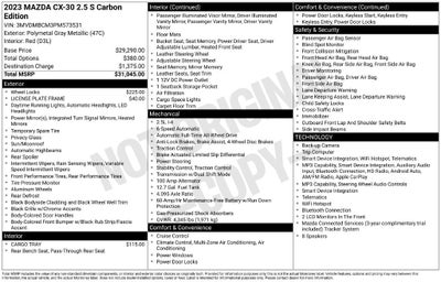 2023 Mazda Mazda CX-30 2.5 S Carbon Edition