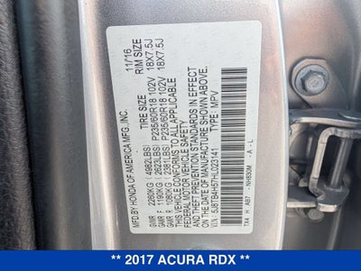 2017 Acura RDX w/Technology Package