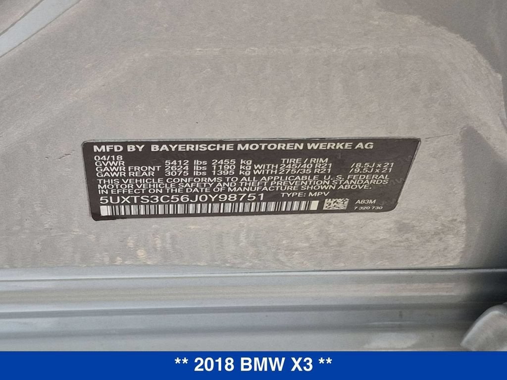 2018 BMW X3 M40i