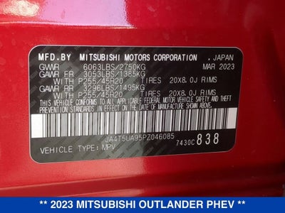 2023 Mitsubishi Outlander PHEV SE S-AWC
