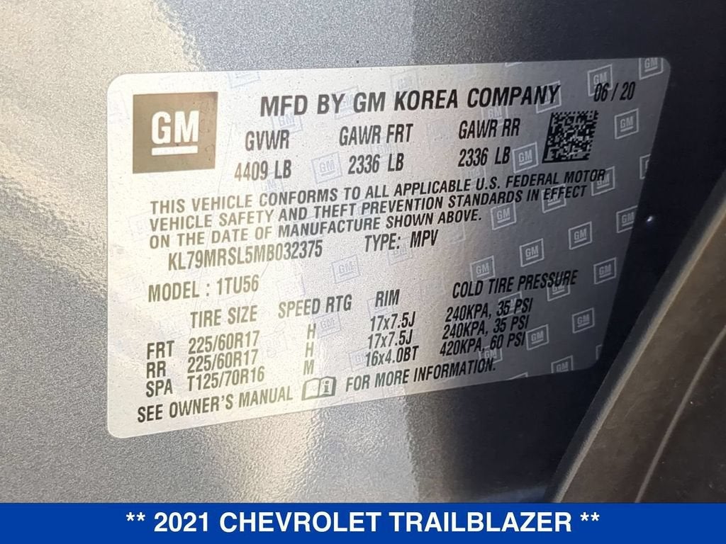 2021 Chevrolet Trailblazer LT