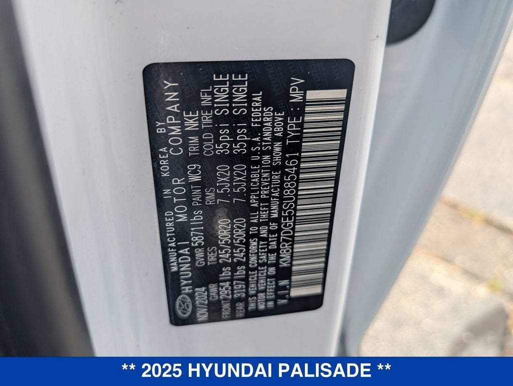 2025 Hyundai Palisade Calligraphy Night Edition