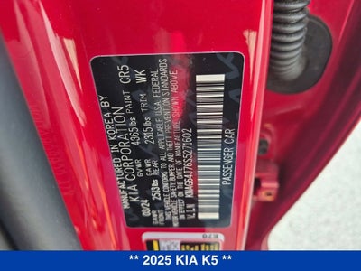2025 Kia K5 GT-Line