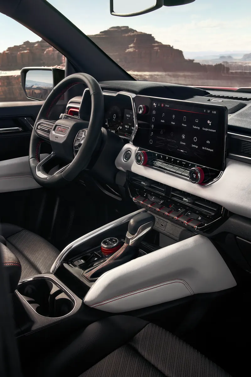 2026 GMC Canyon infotainment system at Hurd Auto Mall GMC in Johnston RI