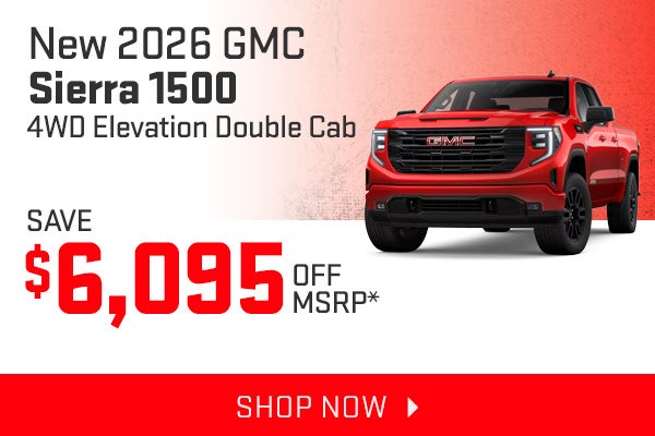 New 2026 GMC Sierra 1500 4WD Elevation Double Cab